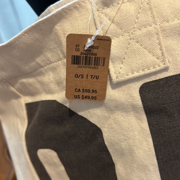 PINK CANVAS OVERSIZED TOTE - Picture 2 of 3